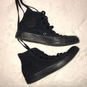 All Black Converse